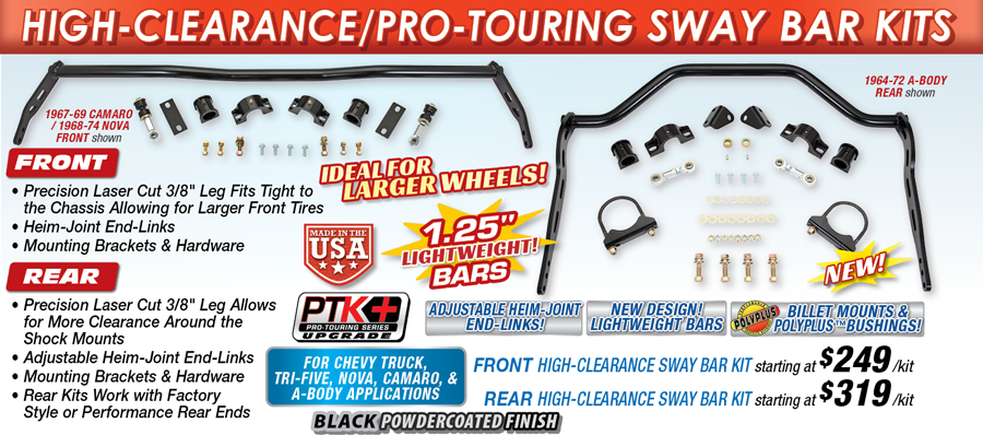 High-Clearance/Pro-Touring Sway Bar Kits