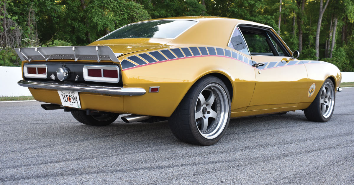 Rear side view of the - ’68 CAMARO