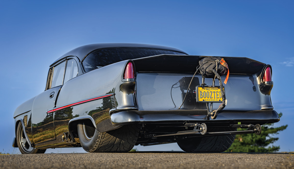 Backside view of the '55 Chevy Bel Air