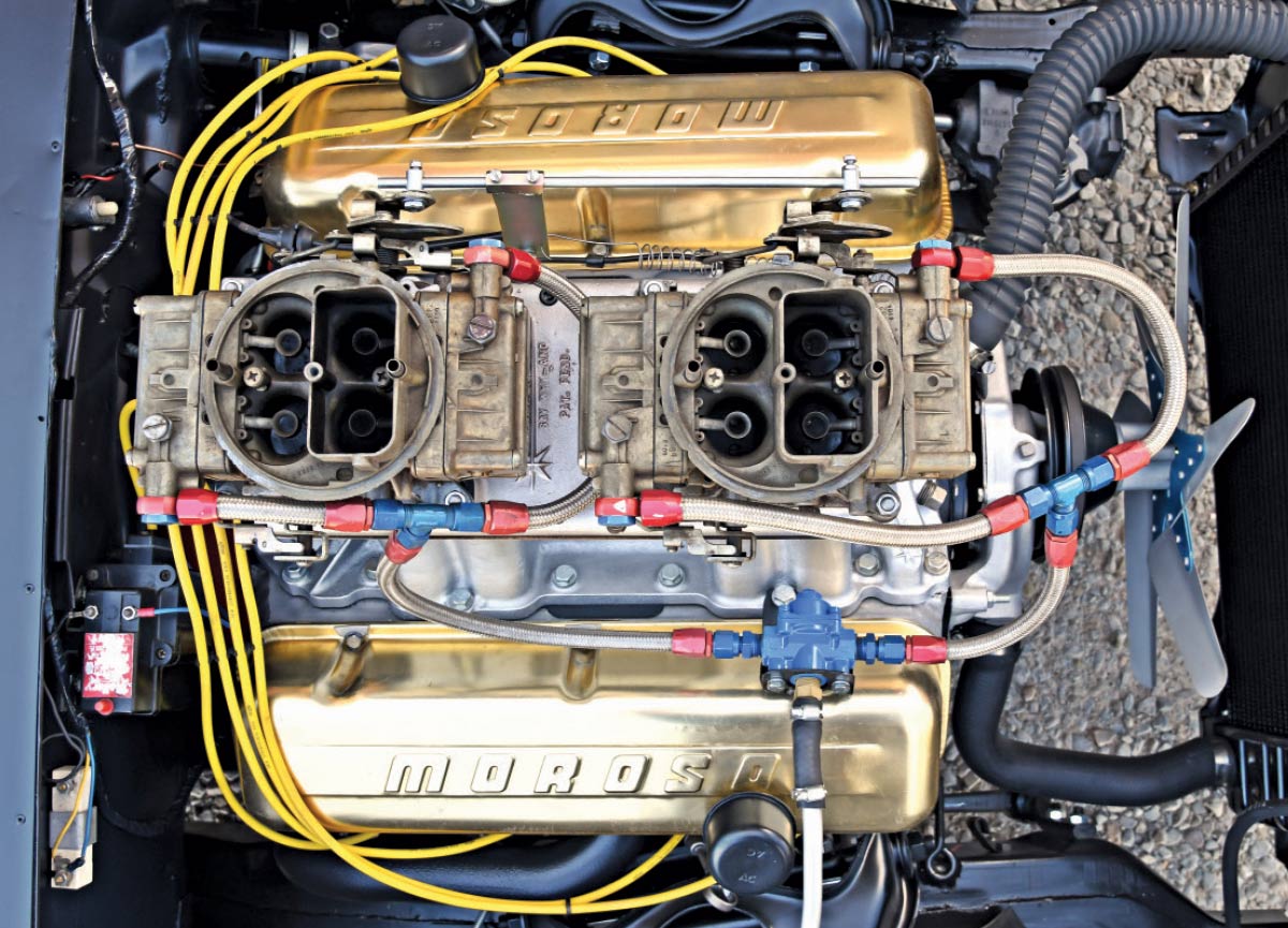 Top view of engine