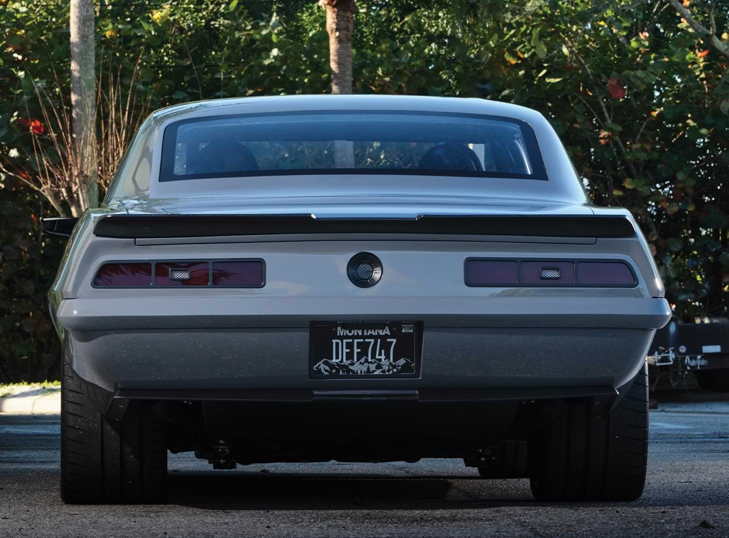 rear view of the '69 Camaro