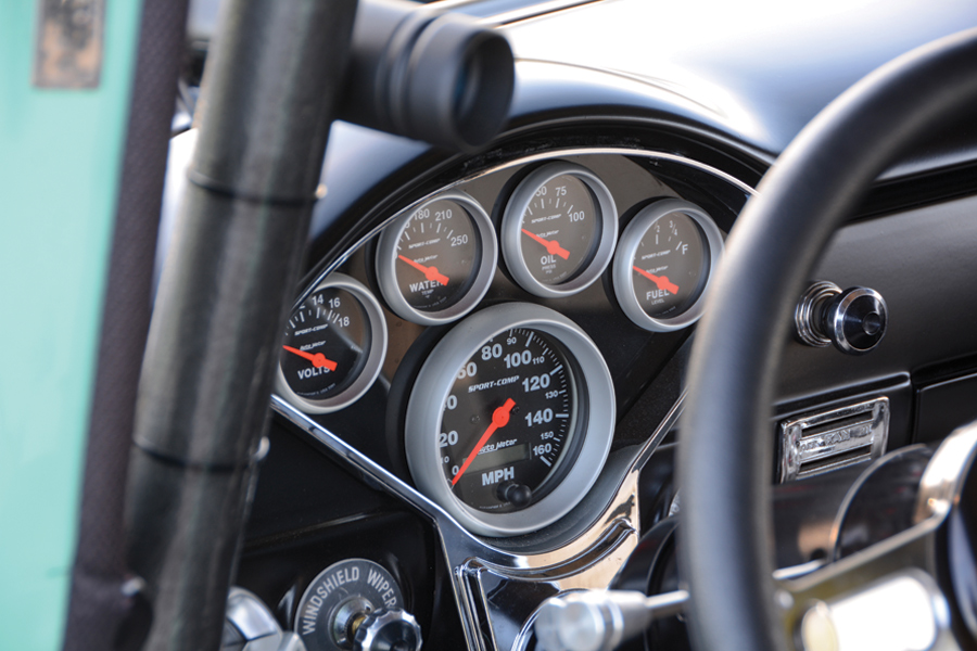 '56 Chevy 150 gauges and meters dashboard