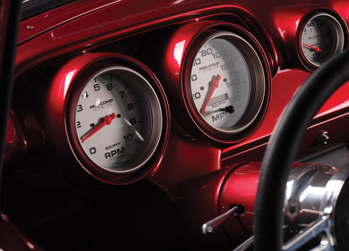 red chevy 150 dashboard