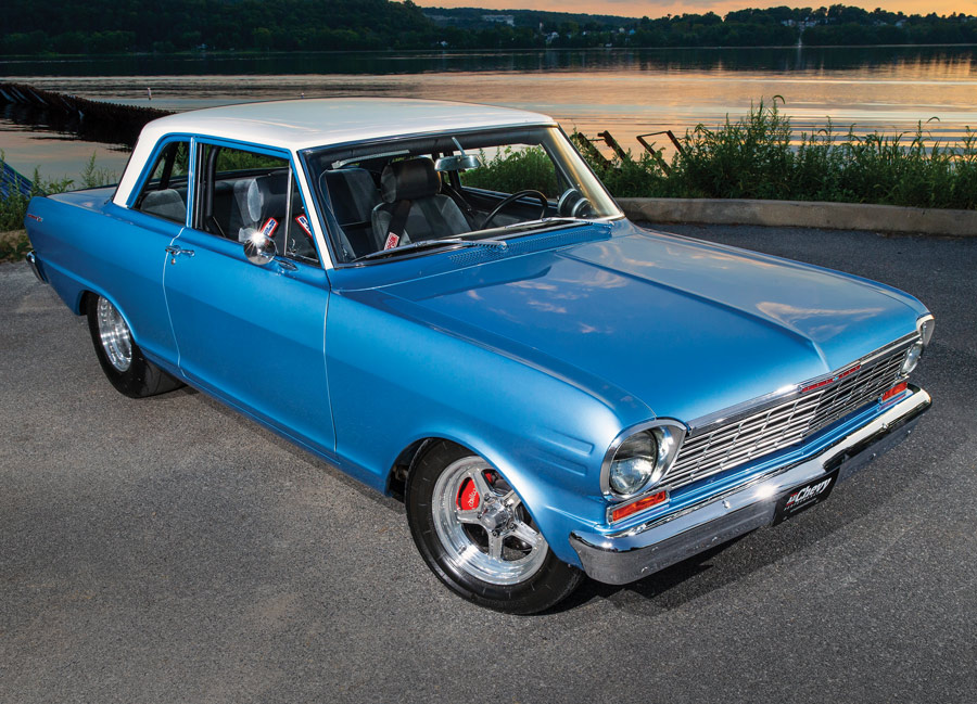 blue 1963 Chevy II