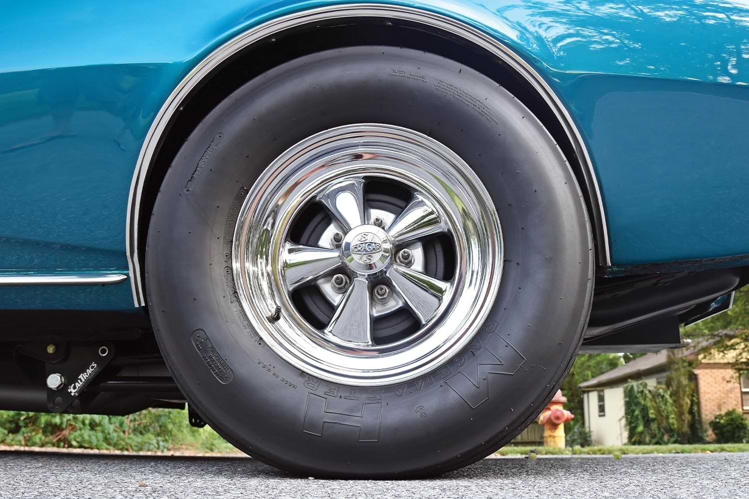 close view of the the '67 Camaro's tire