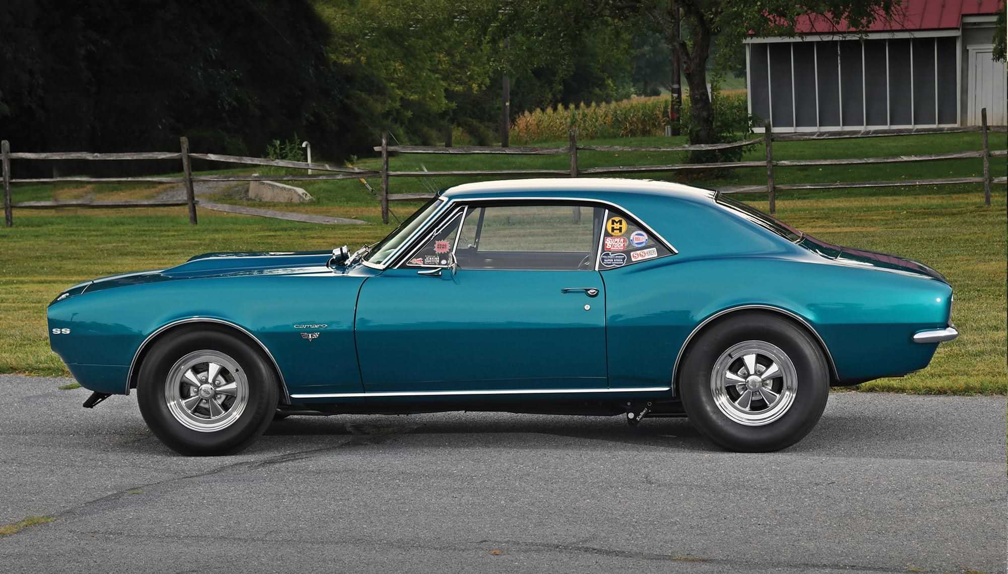 driver's side profile view of the '67 Camaro