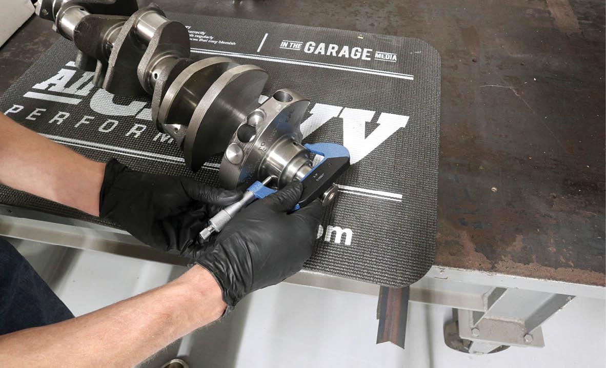 As it turned out, the bearings Speedway Motors provided with their rotating assembly were a perfect match.