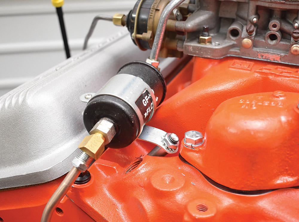 Fuel filter installed