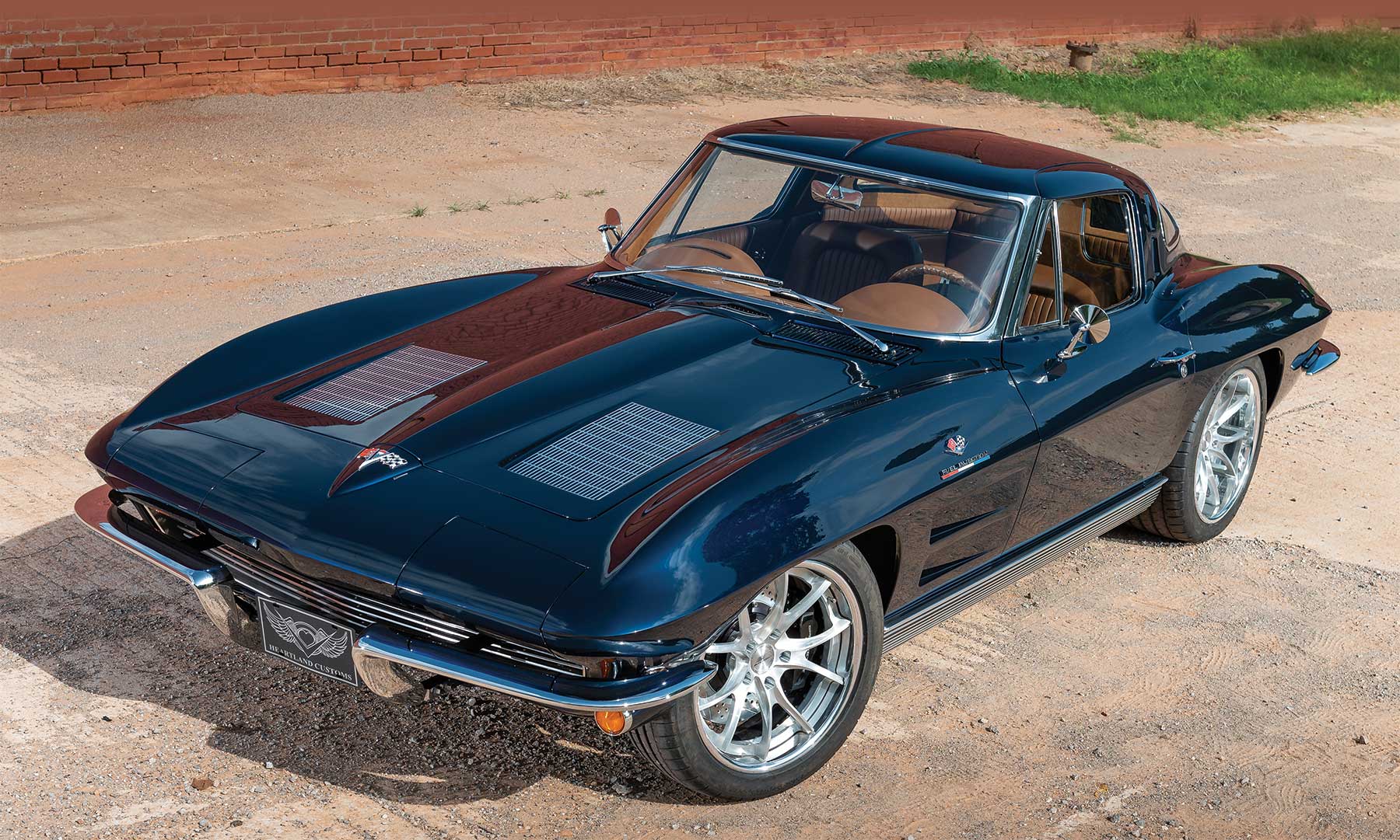 Dark blue '63 Corvette Stingray