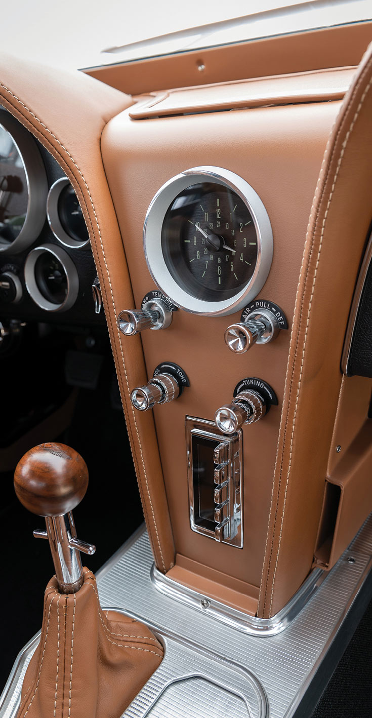 Custom center gauge and switch cluster