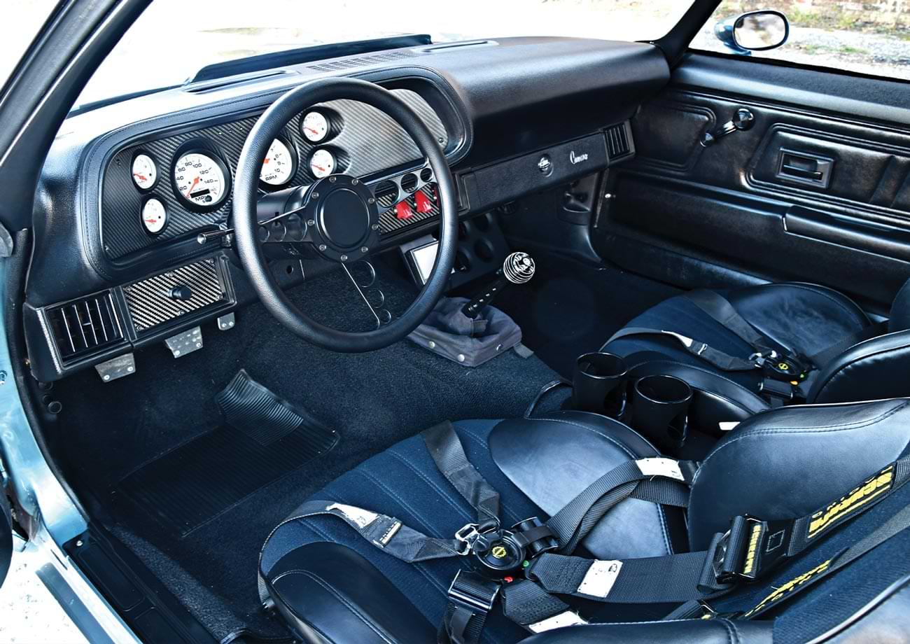 driver's side internal view of the the ’71 Camaro Pro Tourer