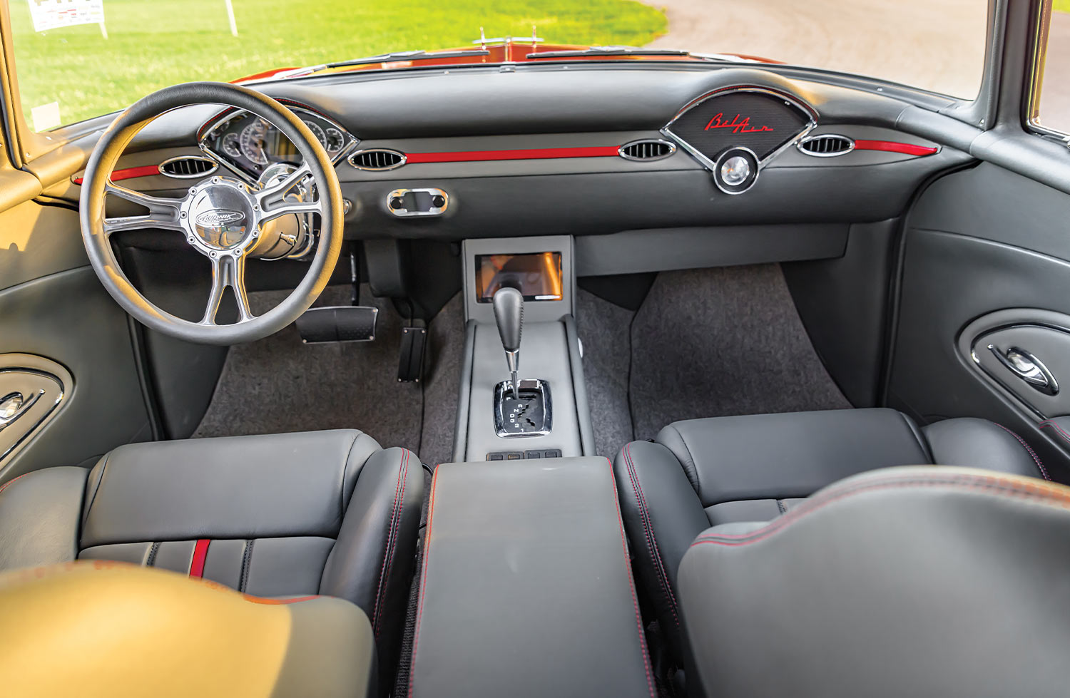 interior view from the rear of the LS V-10