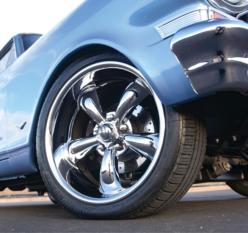 wheel view of '64 Chevy Nova