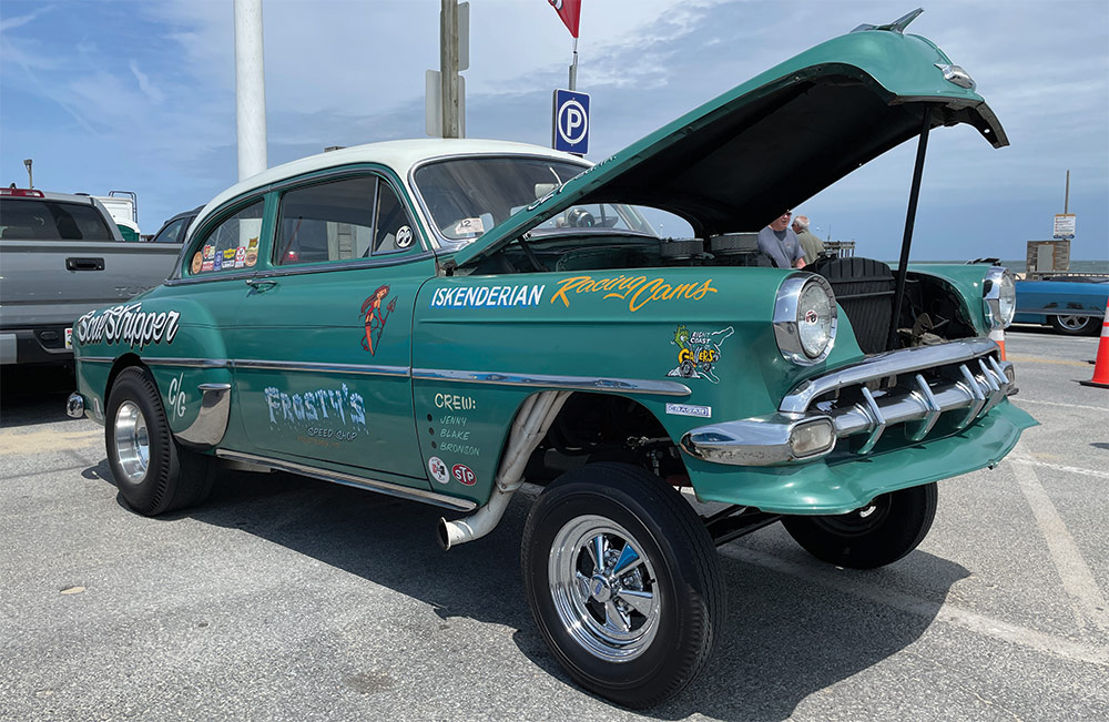 "Soul Stripper" teal '54 210 gasser coupe