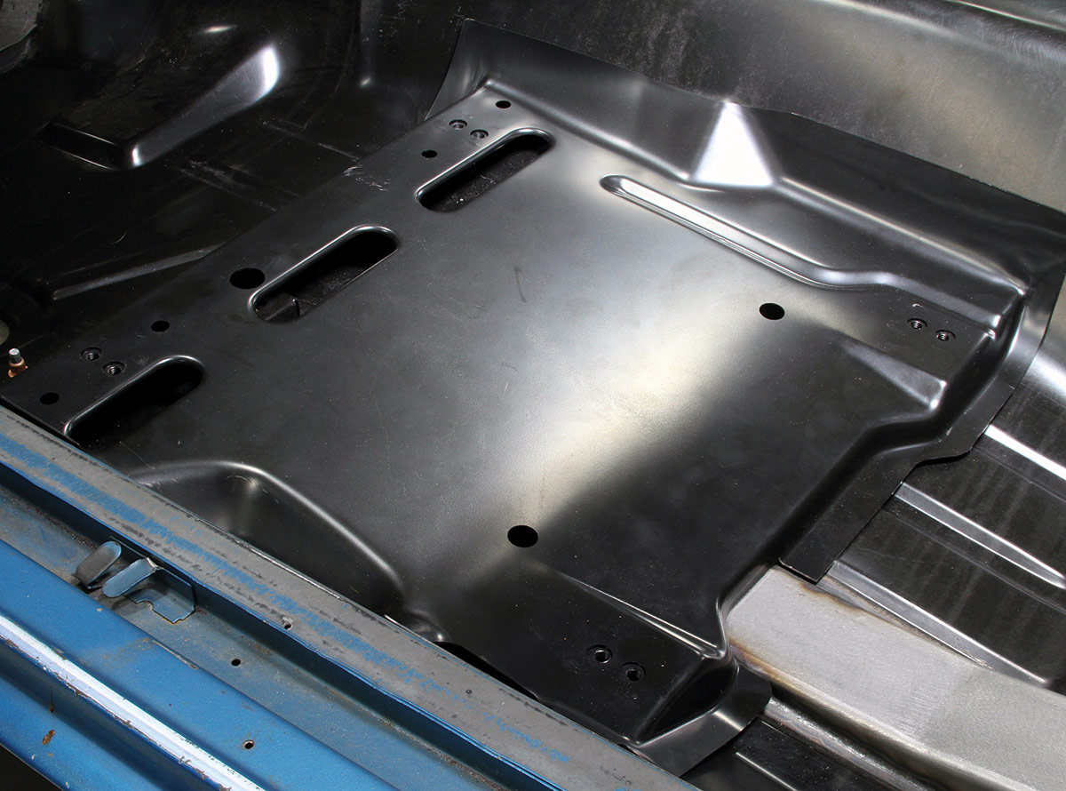 Although the connectors are welded in place, there are additional finishing touches, including notching the seat risers that attach to the floorpan. In our previous story that covered the floor replacement, we noted that the risers were left uninstalled in anticipation of the subframe connectors’ installation.