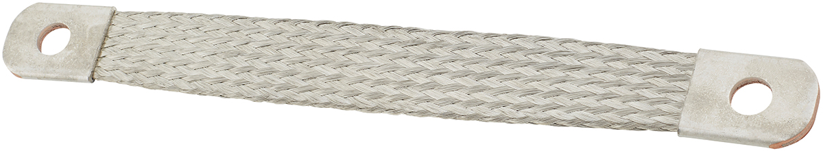 Grounds are a critical part of the starting system. Braided straps like this one can be used to ground the engine to the frame.