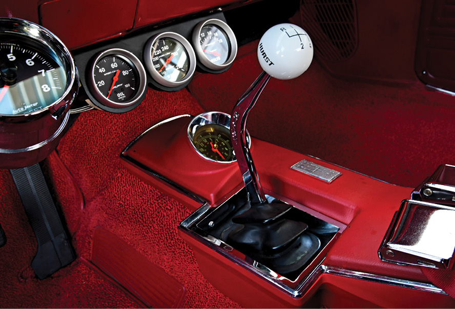 gear of red ’67 Chevelle Super Sport
