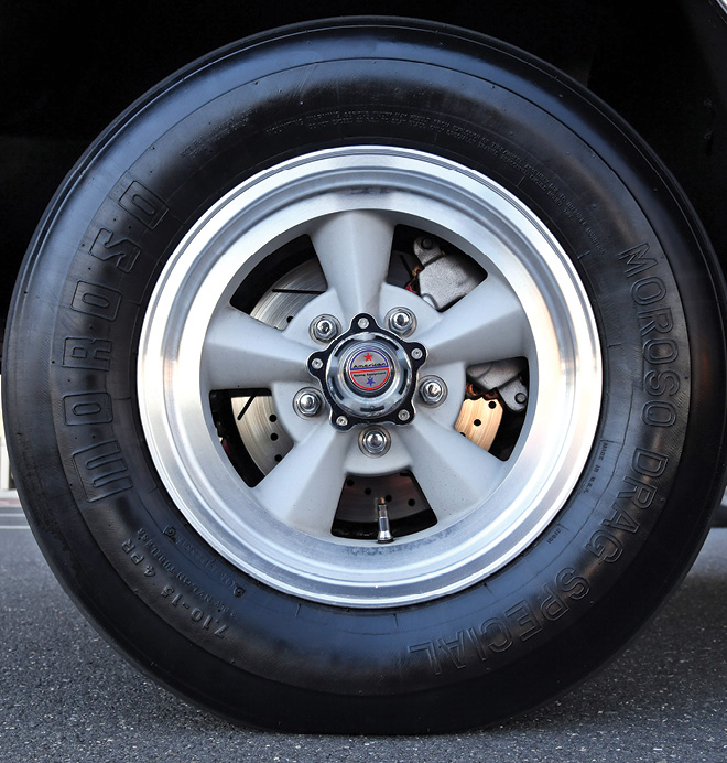 tire of red ’67 Chevelle Super Sport