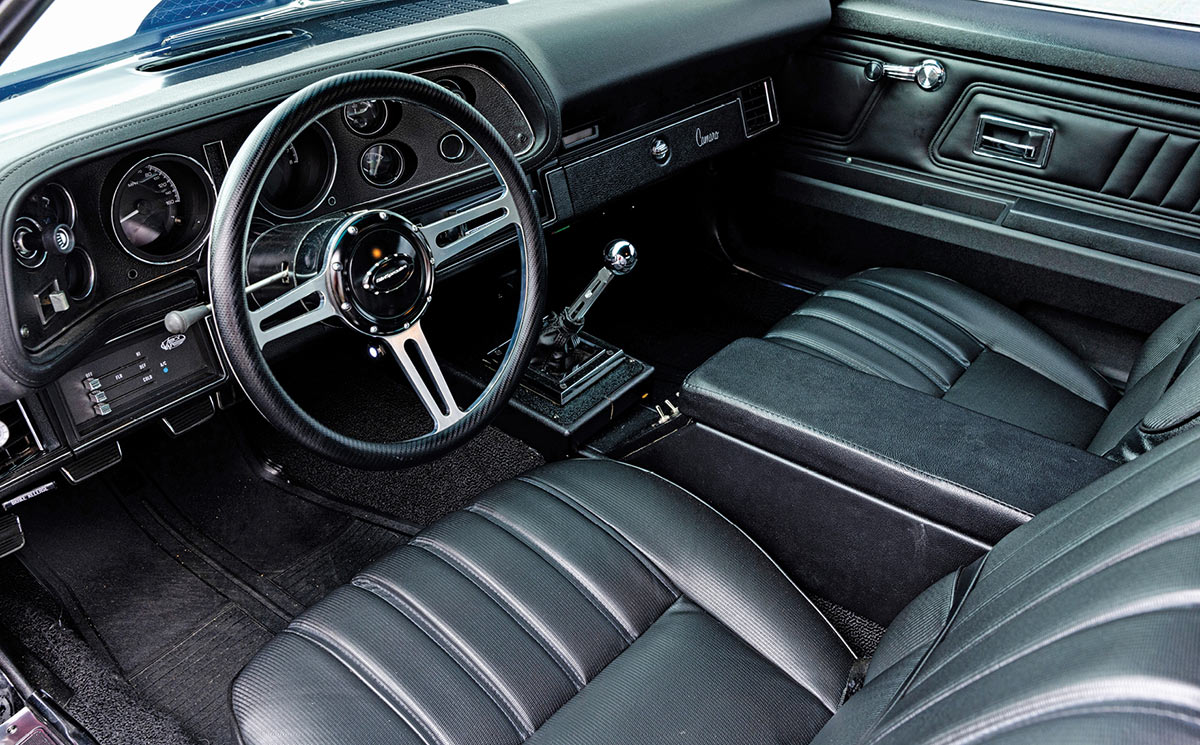 Black on black interior