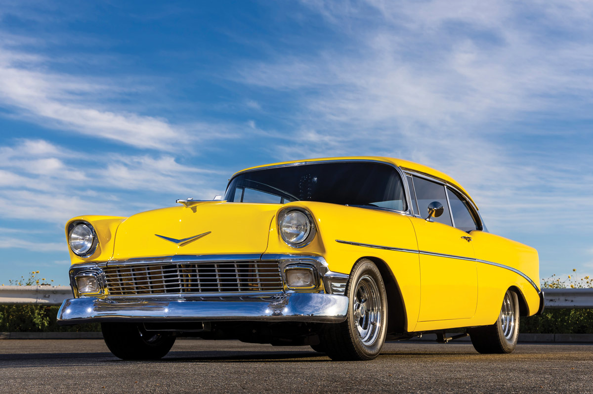 yellow ’56 Chevy Bel Air
