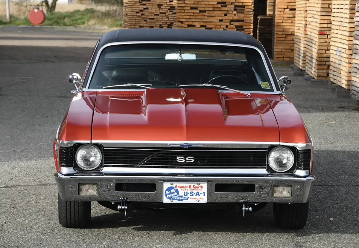 view of the front of a '70 Nova