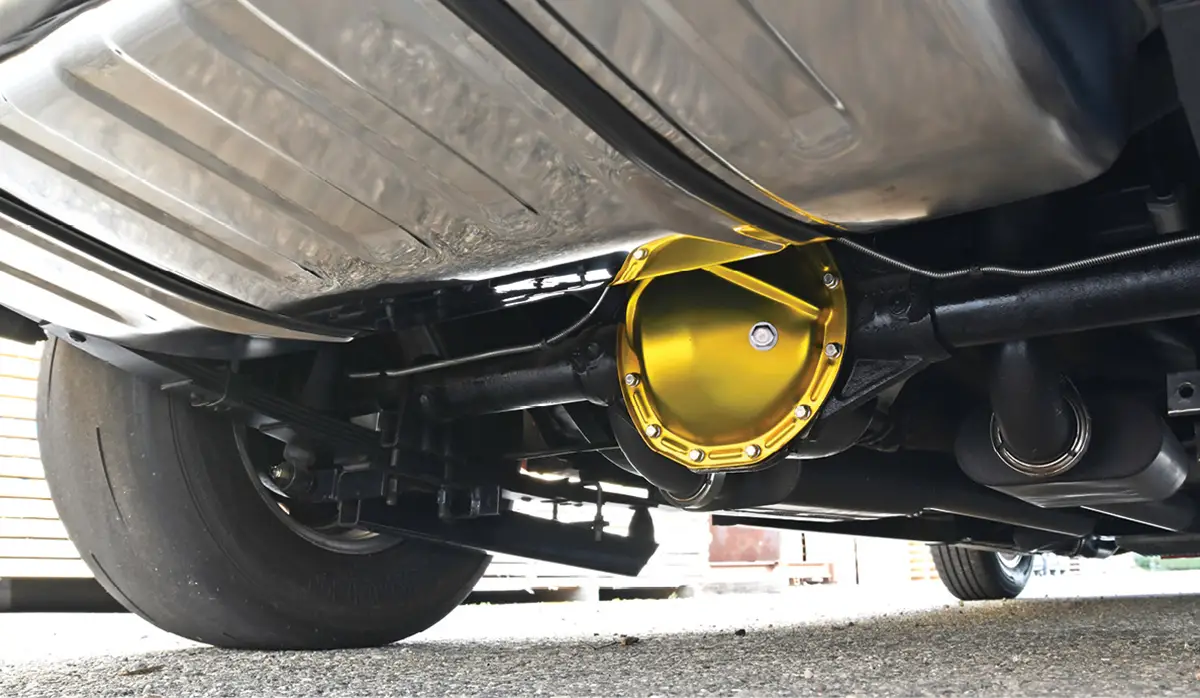 underside view of '70 Nova exhaust