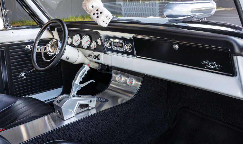 interior in a ’66 Chevy II Nova