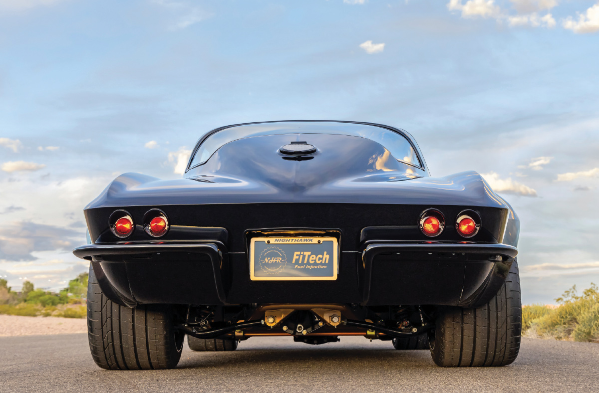’67 Corvette rear view of bumper