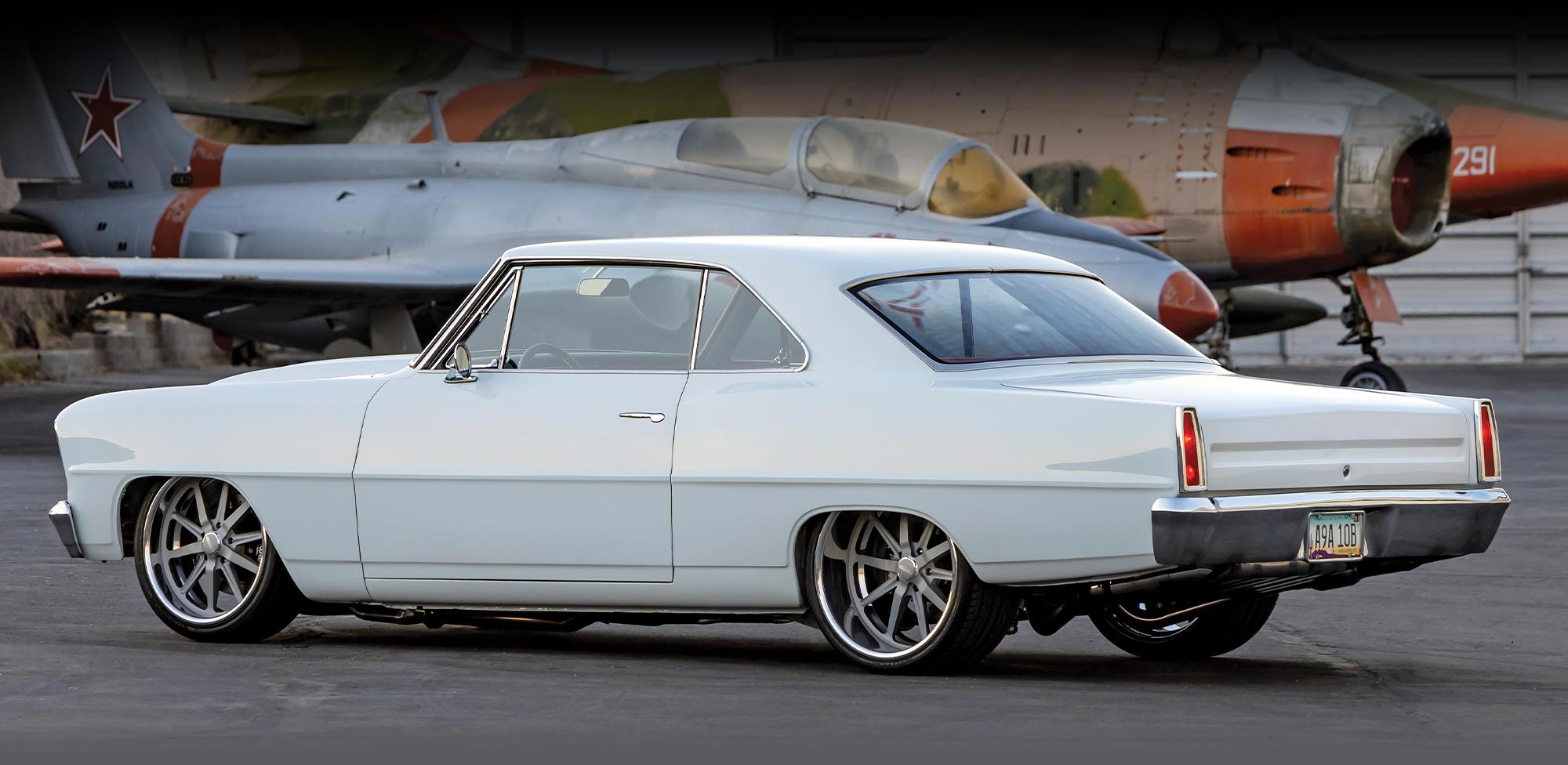 driver side quarter rear view of the ’66 Chevy Nova SS