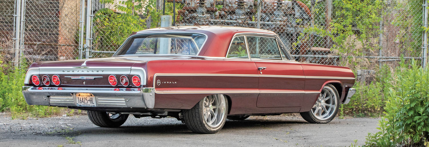rear passenger side of a ’64 Chevy Impala
