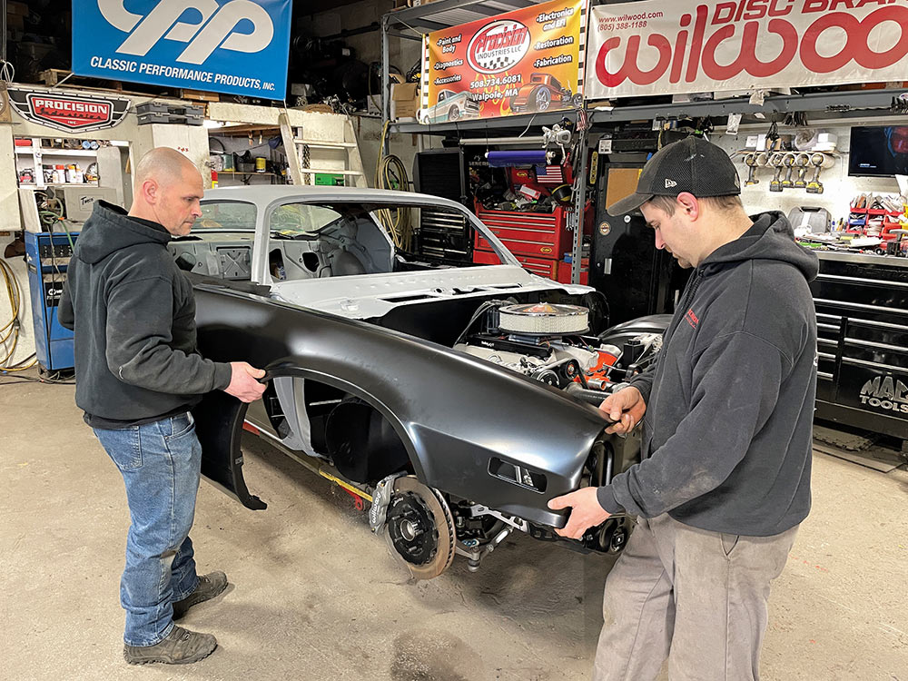 Test fitting fender