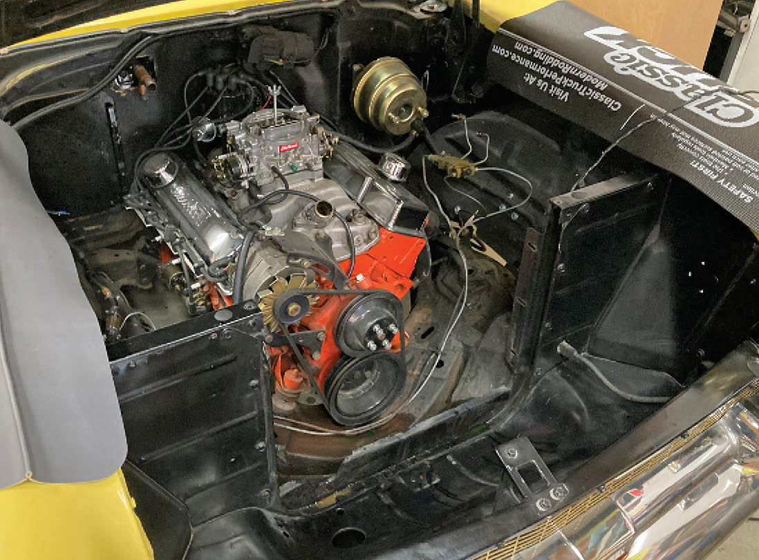 The carbureted 350 in Bruce’s wagon was a solid runner, but the allure of an LS swap was too much for him to resist. With the increase in reliability, driveability, fuel economy, and performance, it’s an easy sell if one’s budget allows, and for Bruce, the replacement of the existing Muncie four-speed manual trans with an automatic overdrive will make for a more relaxing commute.