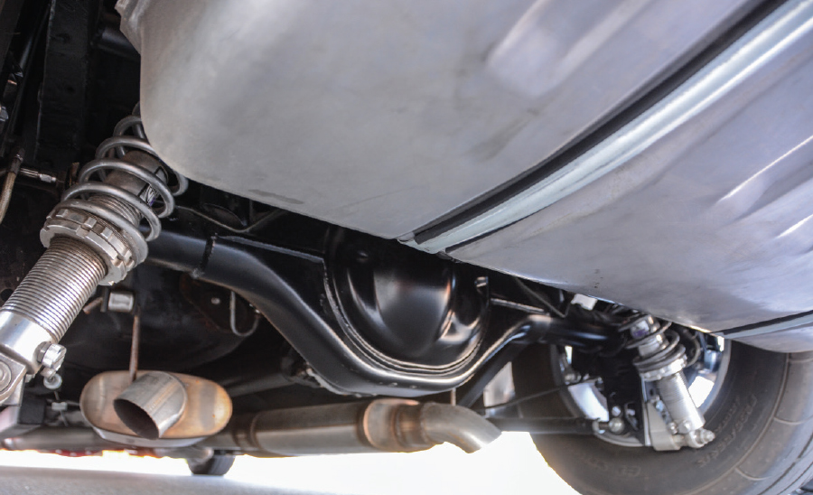 view under ’67 Camaro