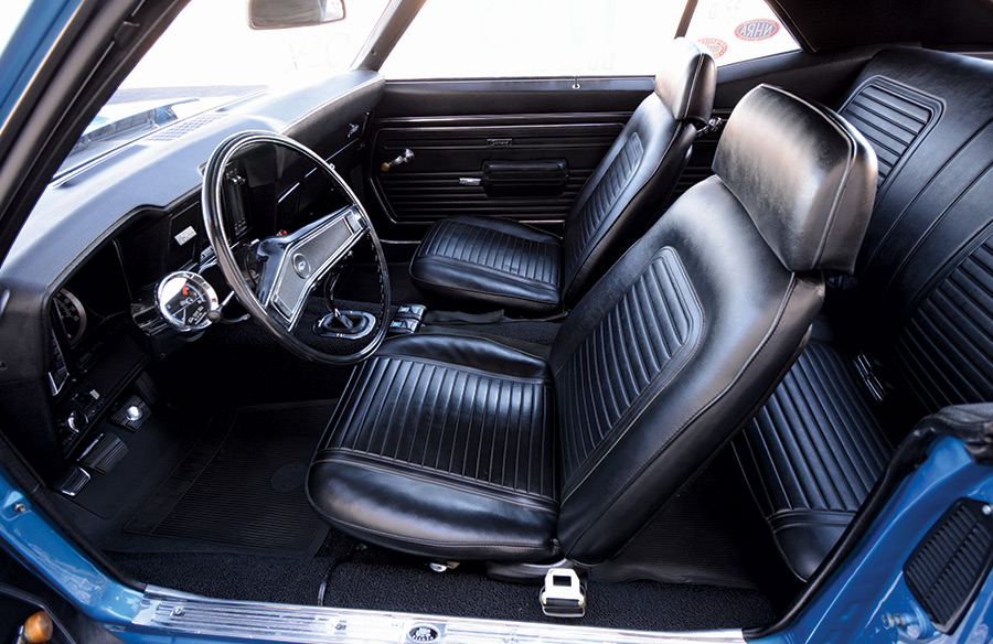 '69 COPO Camaro leather seats