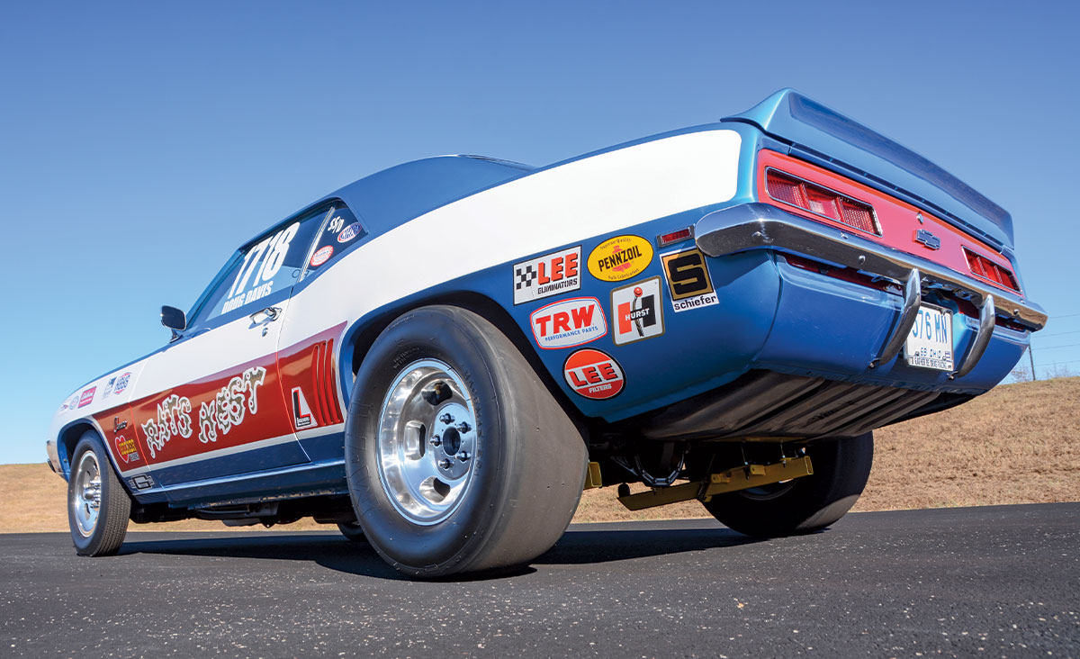 '69 COPO Camaro 3/4 view from rear