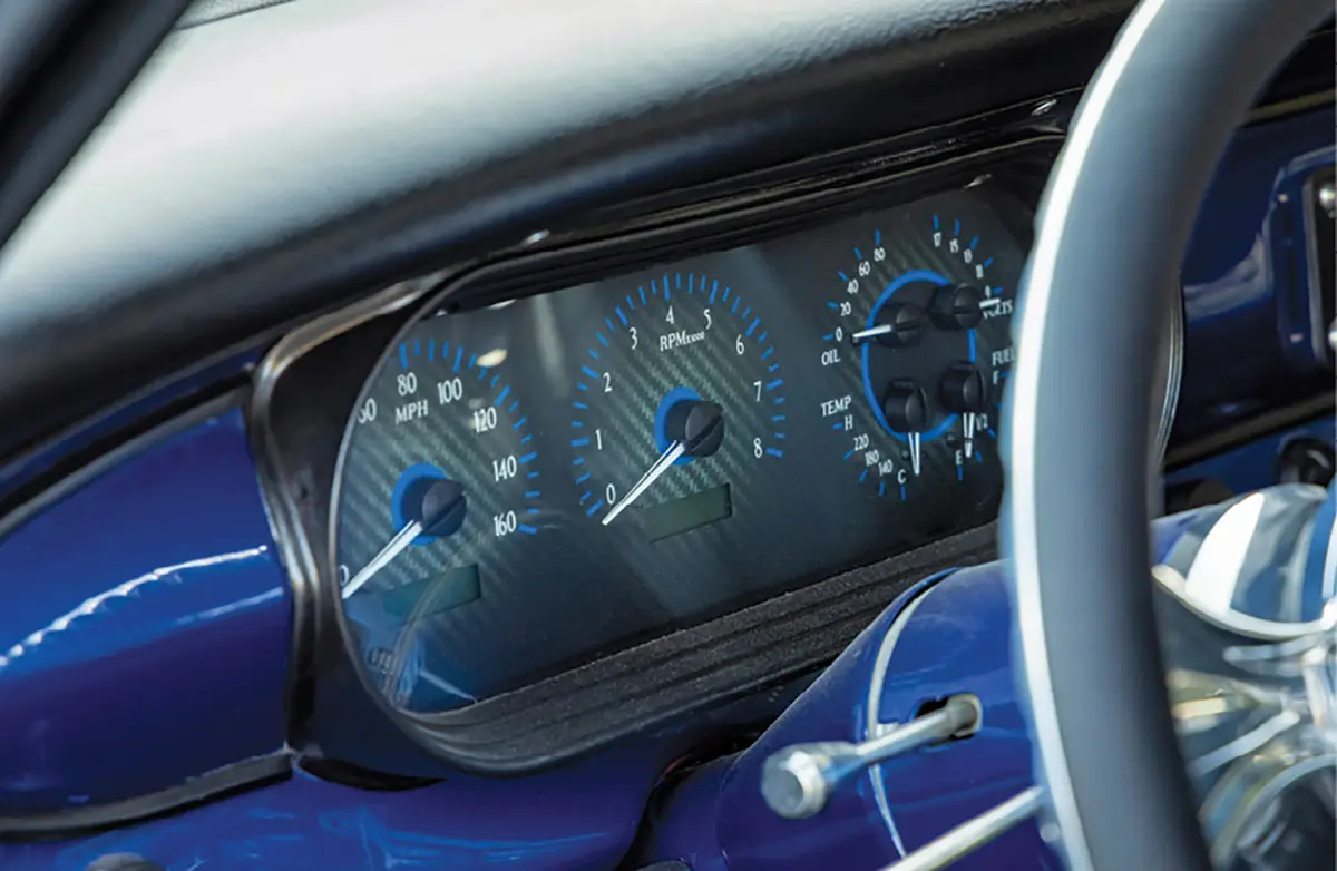dashboard view of '64 Chevy Nova