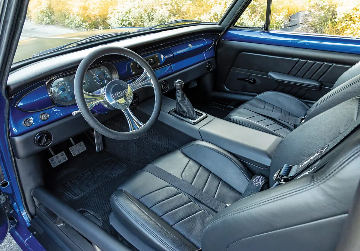 view of driver and passenger seats in a '64 Chevy Nova