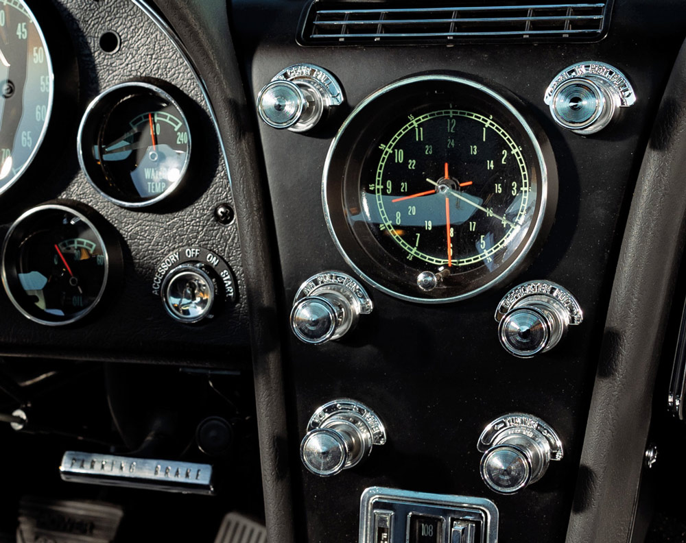 speedometer in a ’65 Corvette