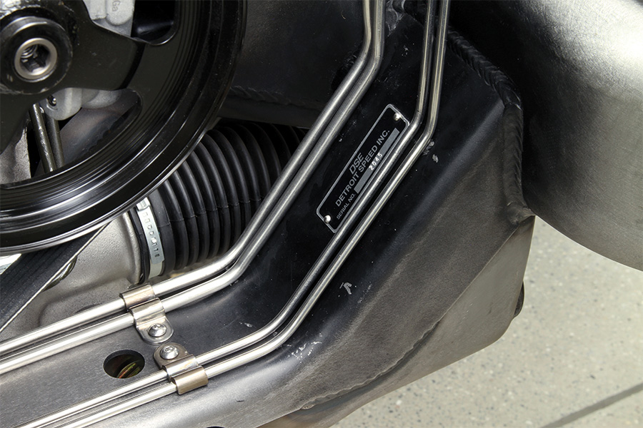 clamps holding lines in place