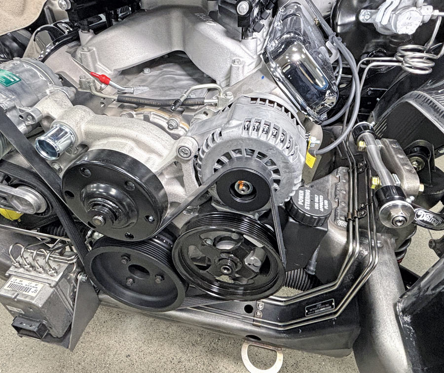 engine after finished brake line installations