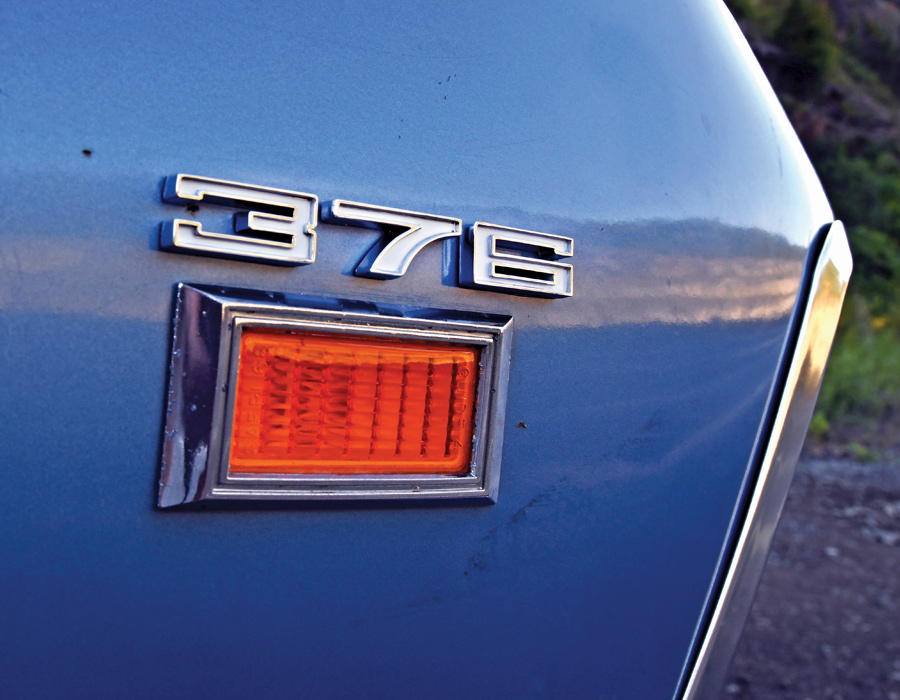 '376' on front of blue '69 nova