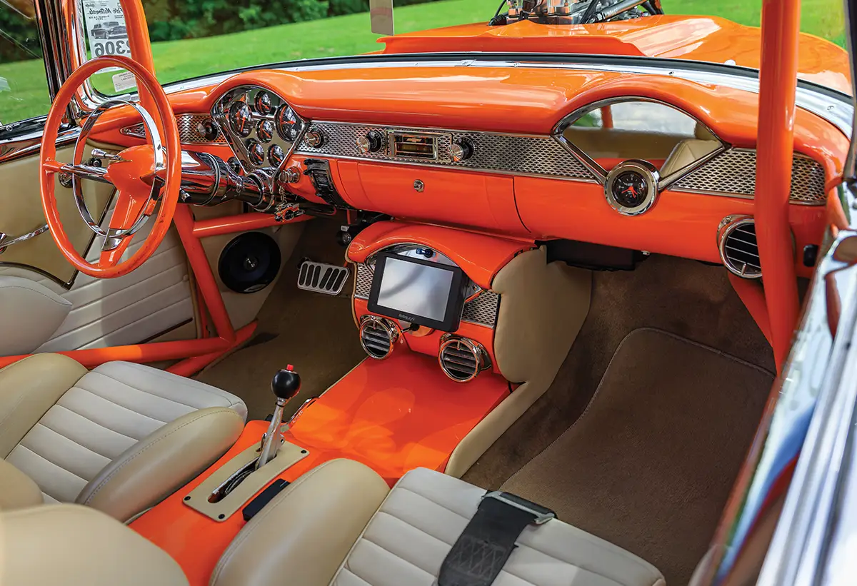 interior of '55 Chevy Bel Air