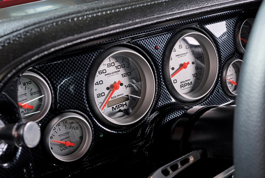 dashboard of '70 Camaro