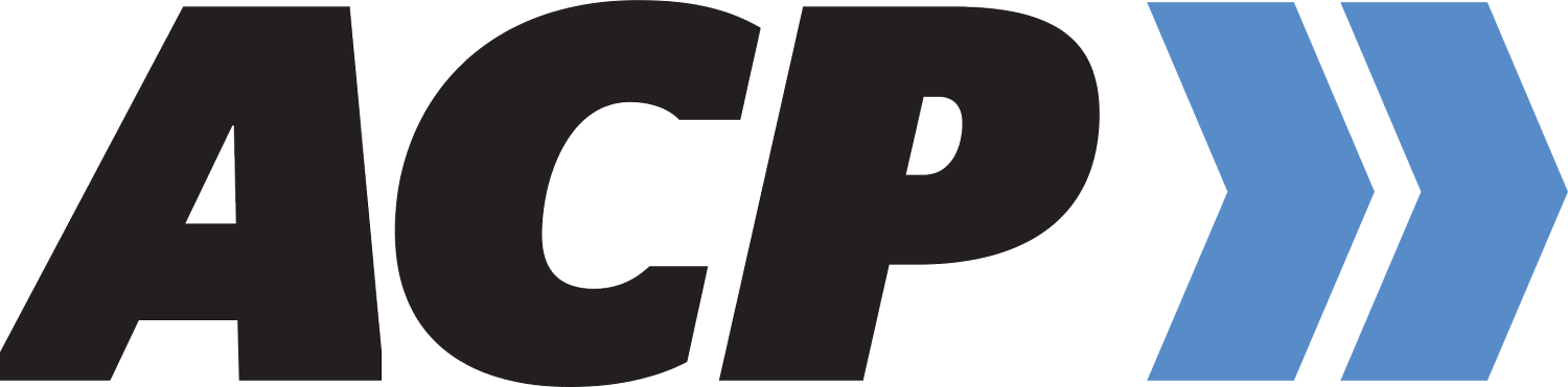 ACP-Arrows-WHITE- ACP White typography