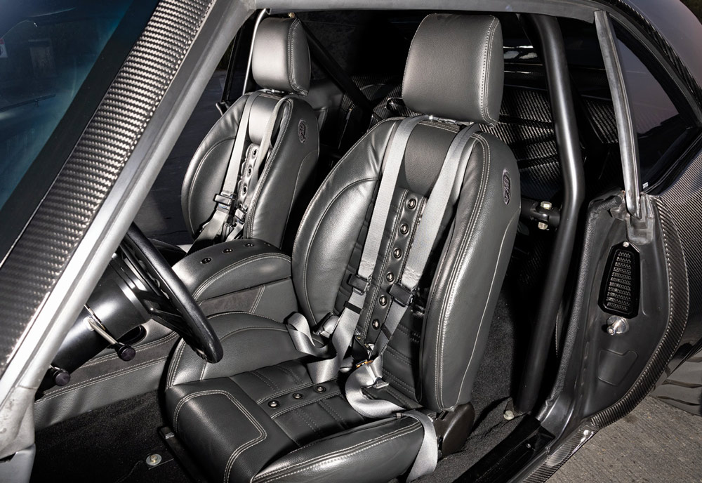interior seating in a ’69 Camaro