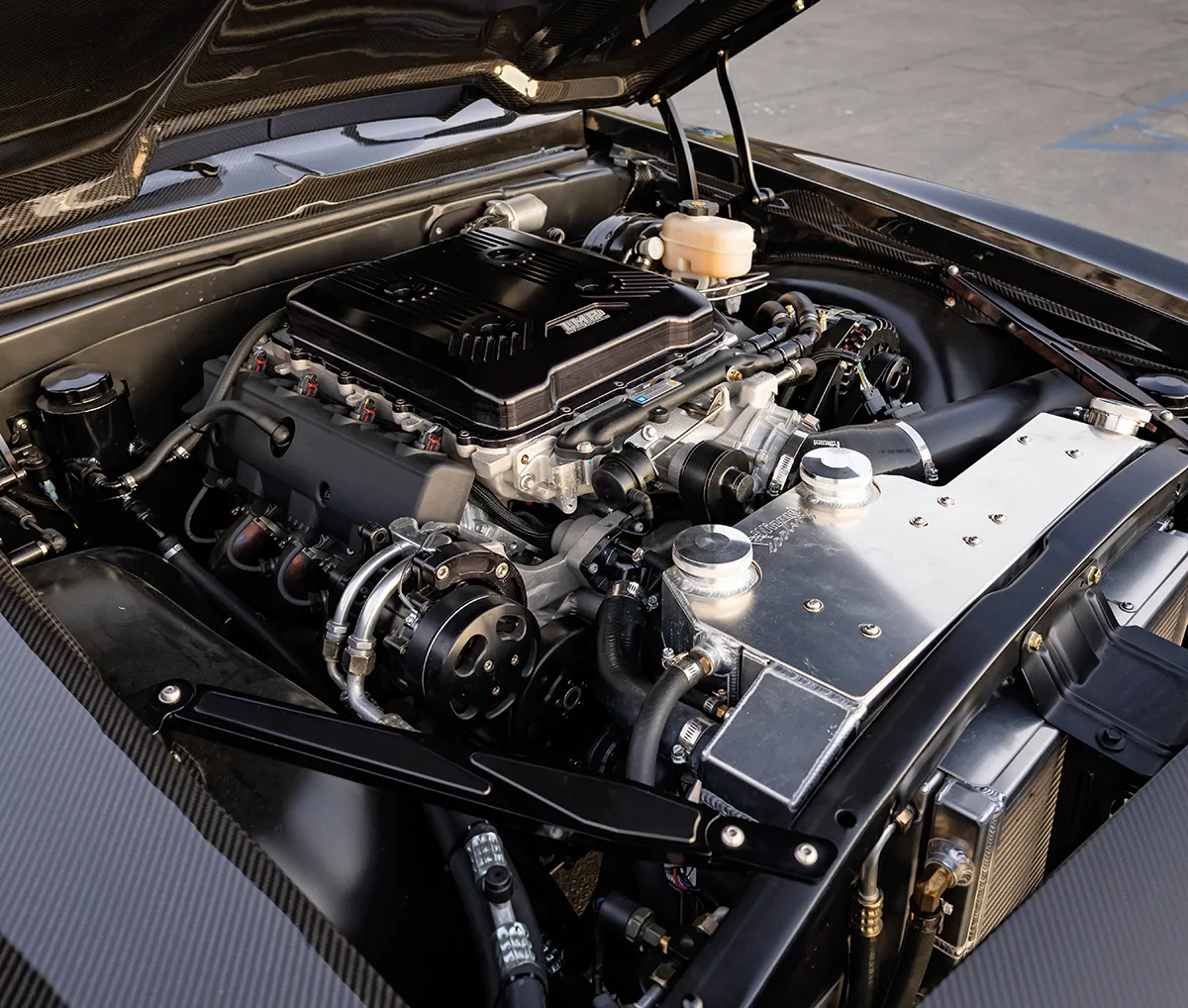 engine in a ’69 Camaro