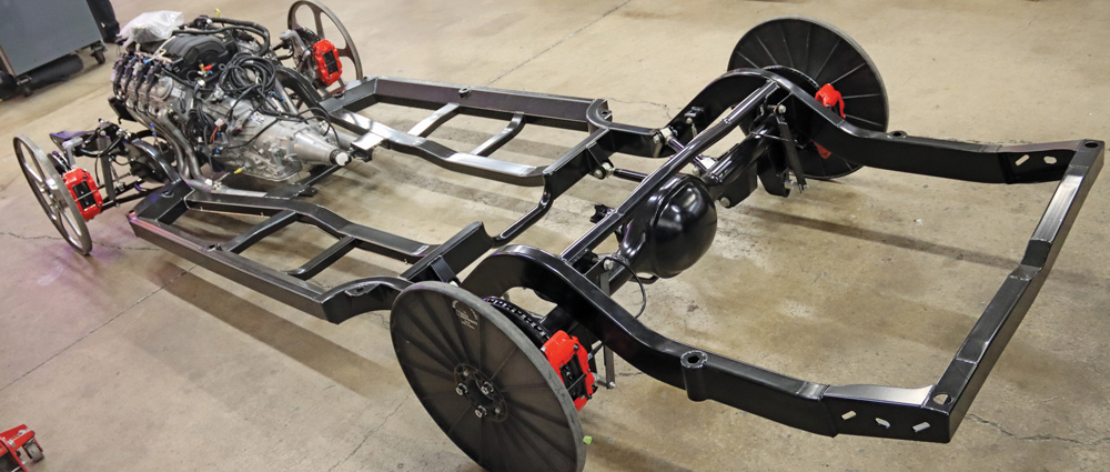 chassis nearly complete with only the driveshaft to be added
