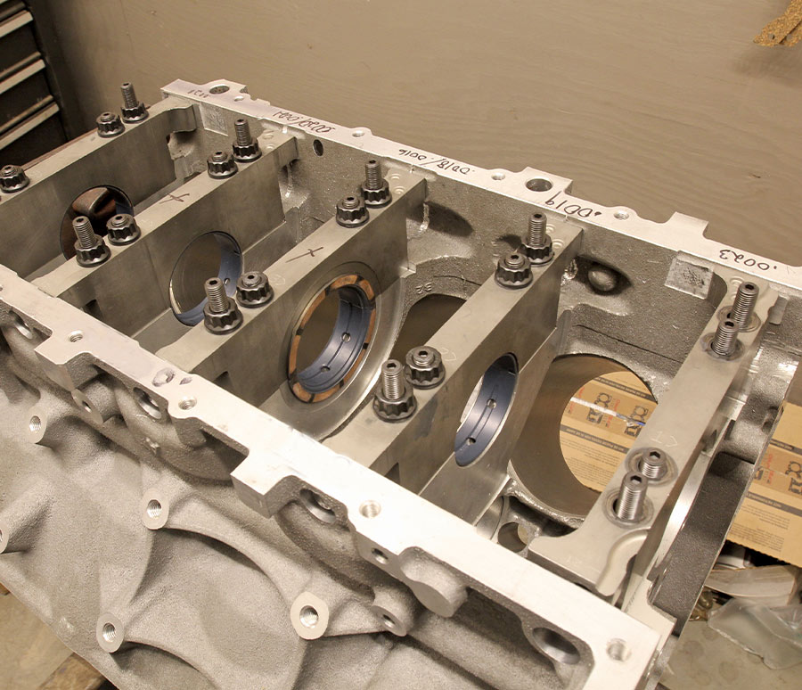overview showing bearing clearances