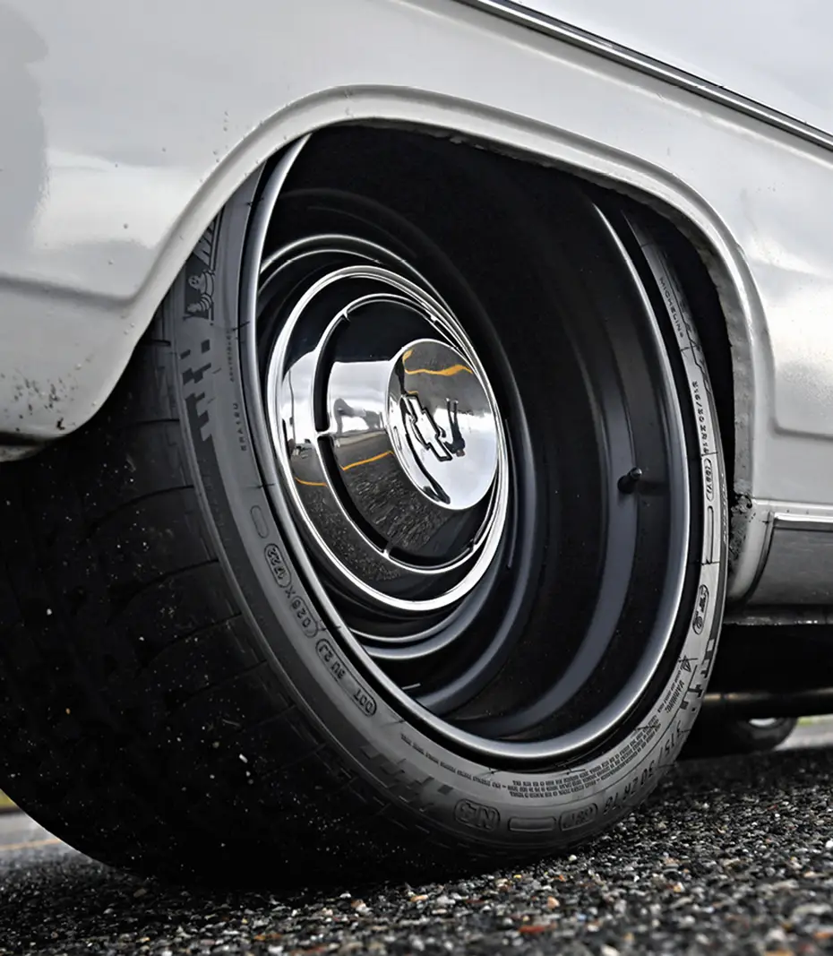 close up view of tire