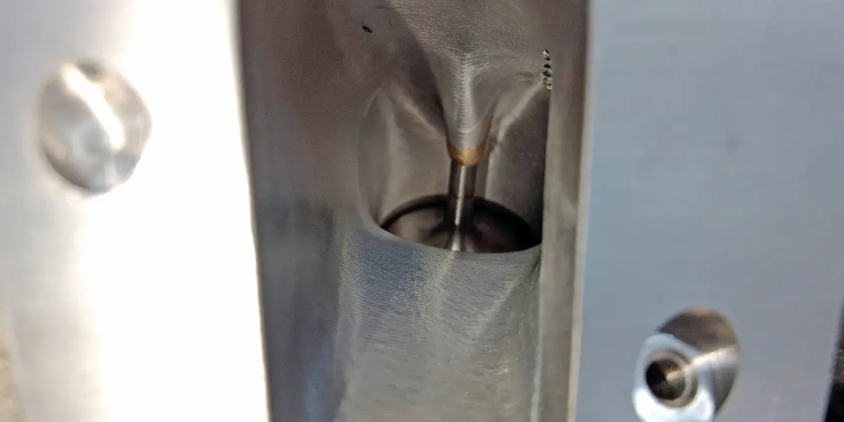 close up of a Prestige-designed 275cc intake port